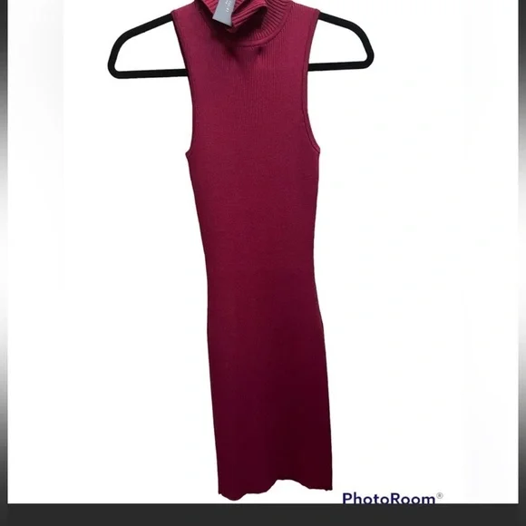 NEW! ROMEO & JULIET COUTURE Berry Colored Women’s SM Ribbed Sleeveless Bodycon - Picture 4 of 11